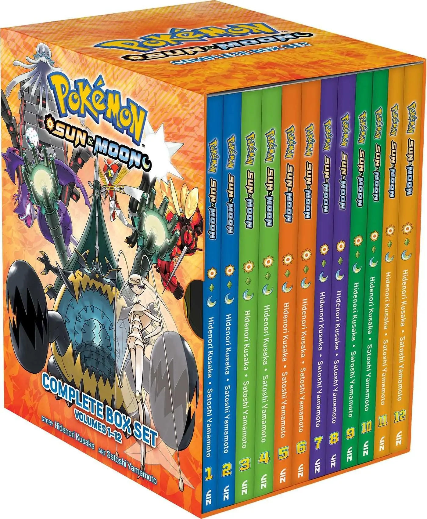 Cover: 9781974768967 | Pokemon: Sun &amp; Moon Complete Manga Box Set | Hidenori Kusaka | Buch