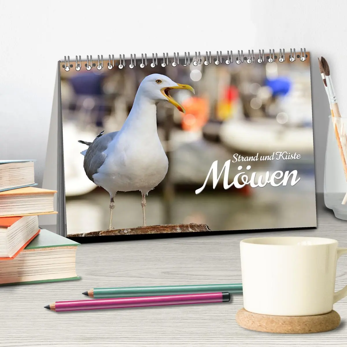 Bild: 9783457548967 | Strand und Küste - Möwen (Tischkalender 2026 DIN A5 quer), CALVENDO...