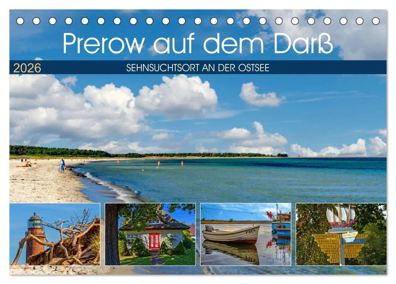 Cover: 9783457928967 | Prerow auf dem Darß - Sehnsuchtsort an der Ostsee (Tischkalender...