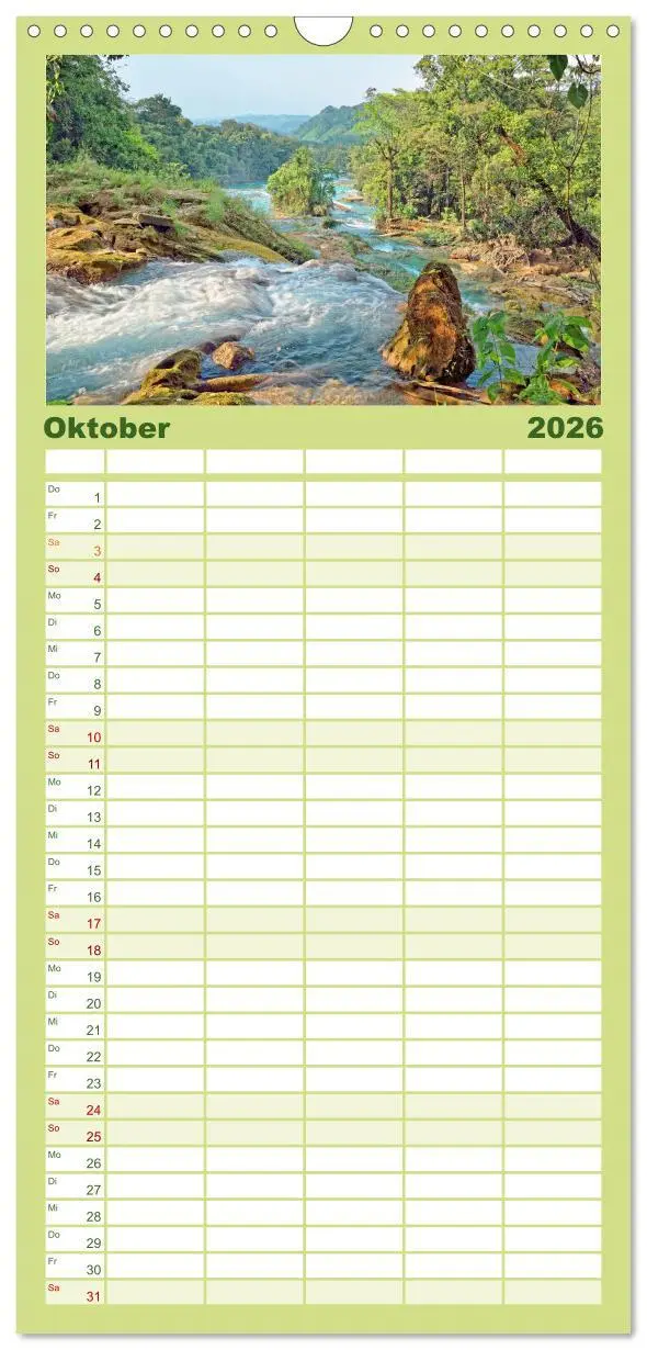 Bild: 9783516498967 | Familienplaner 2026 - Mexiko: Natur mit Geschichte mit 5 Spalten...