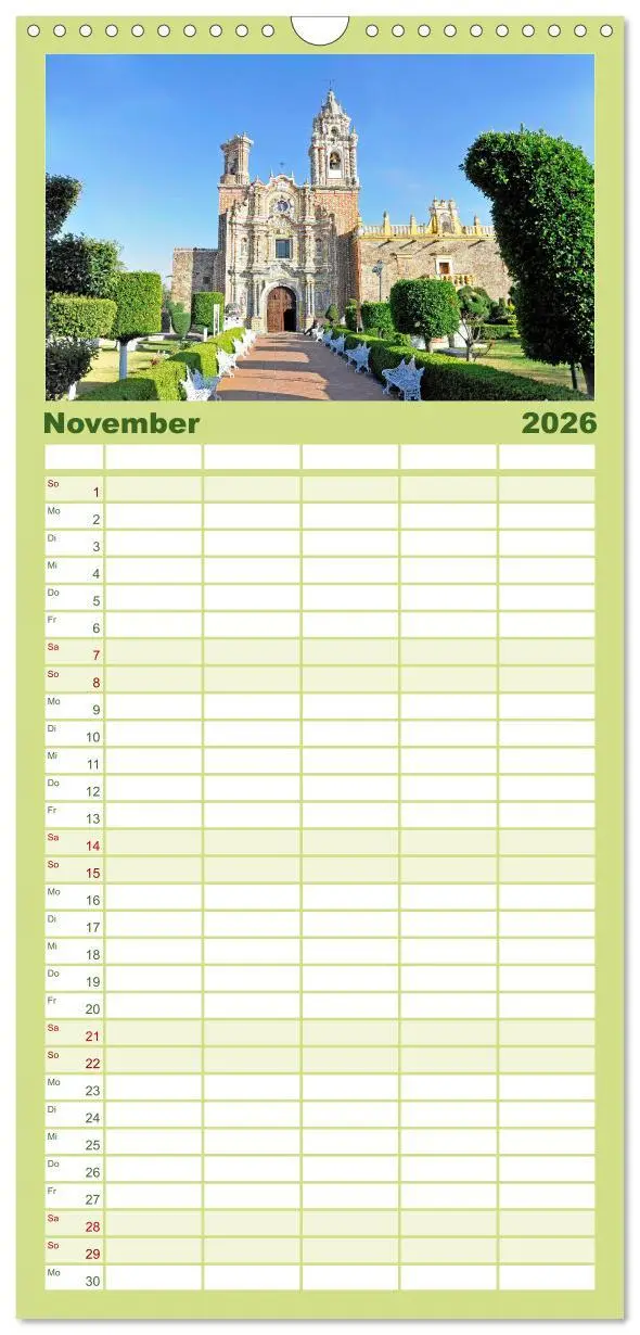 Bild: 9783516498967 | Familienplaner 2026 - Mexiko: Natur mit Geschichte mit 5 Spalten...