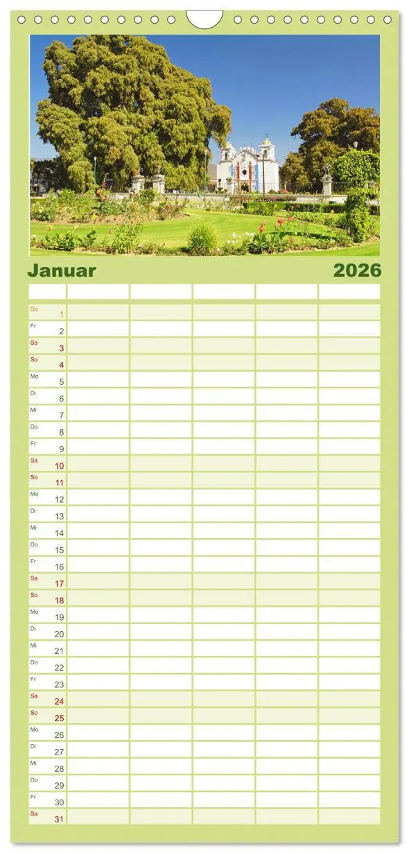 Bild: 9783516498967 | Familienplaner 2026 - Mexiko: Natur mit Geschichte mit 5 Spalten...