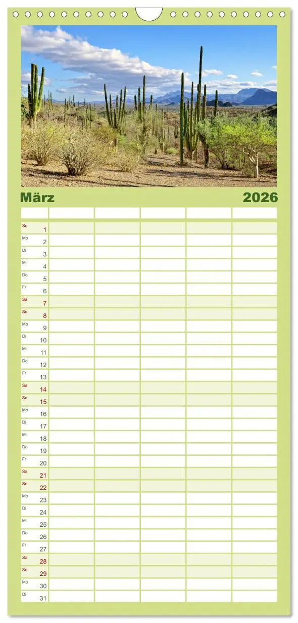 Bild: 9783516498967 | Familienplaner 2026 - Mexiko: Natur mit Geschichte mit 5 Spalten...