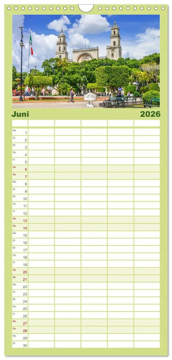 Bild: 9783516498967 | Familienplaner 2026 - Mexiko: Natur mit Geschichte mit 5 Spalten...