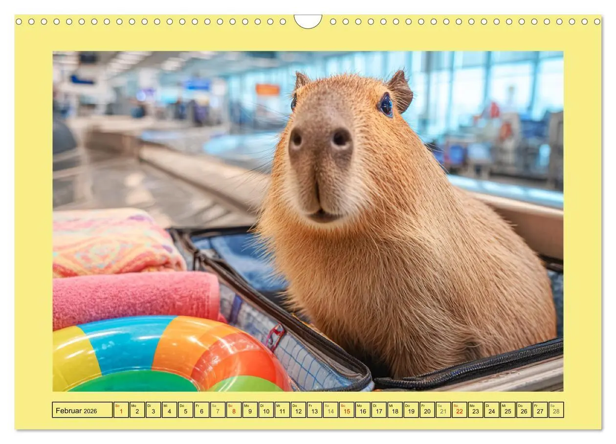 Bild: 9783516708967 | Capybaras on Tour. Wasserschweine als Weltenbummler (Wandkalender...