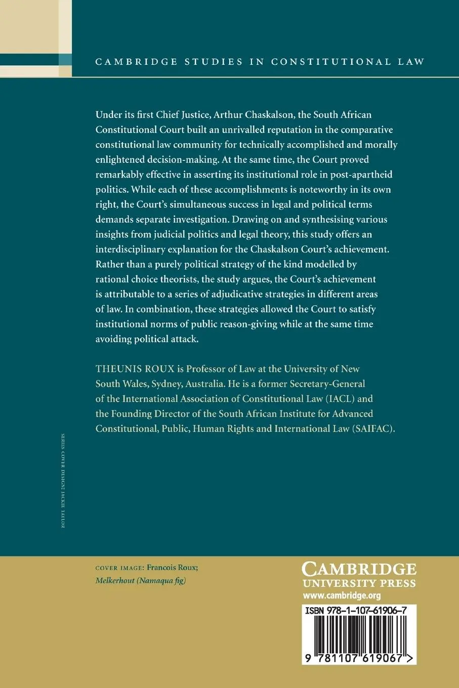 Rückseite: 9781107619067 | The Politics of Principle | Theunis Roux | Taschenbuch | Englisch