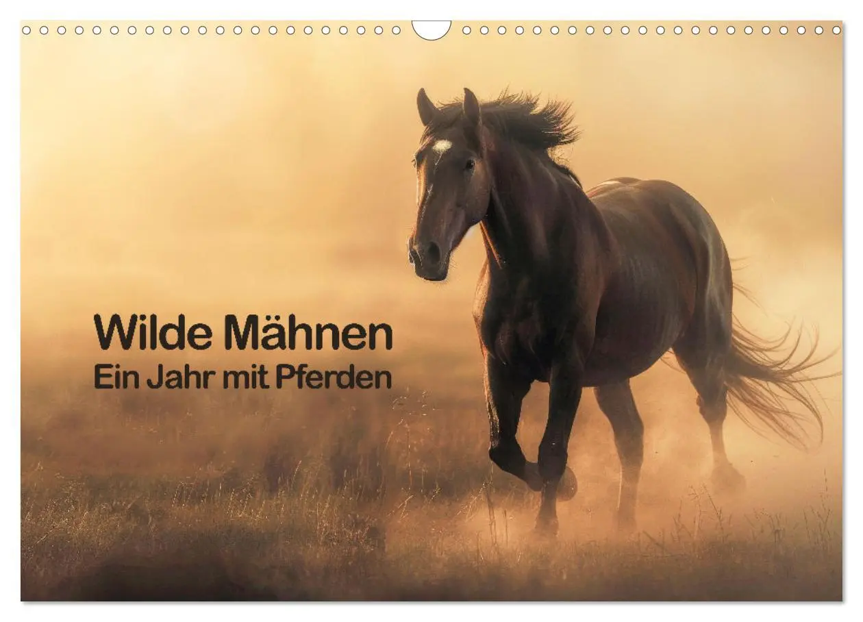 Cover: 9783457439067 | Wilde Mähnen: Ein Jahr mit Pferden (Wandkalender 2026 DIN A3 quer),...