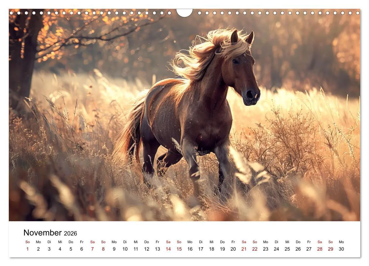 Bild: 9783457439067 | Wilde Mähnen: Ein Jahr mit Pferden (Wandkalender 2026 DIN A3 quer),...