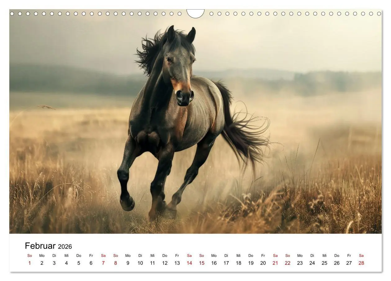 Bild: 9783457439067 | Wilde Mähnen: Ein Jahr mit Pferden (Wandkalender 2026 DIN A3 quer),...
