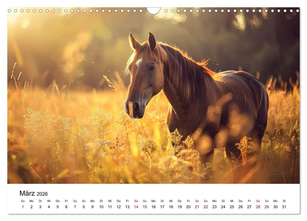 Bild: 9783457439067 | Wilde Mähnen: Ein Jahr mit Pferden (Wandkalender 2026 DIN A3 quer),...