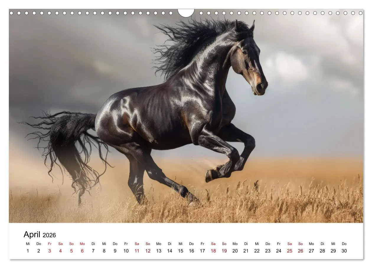 Bild: 9783457439067 | Wilde Mähnen: Ein Jahr mit Pferden (Wandkalender 2026 DIN A3 quer),...