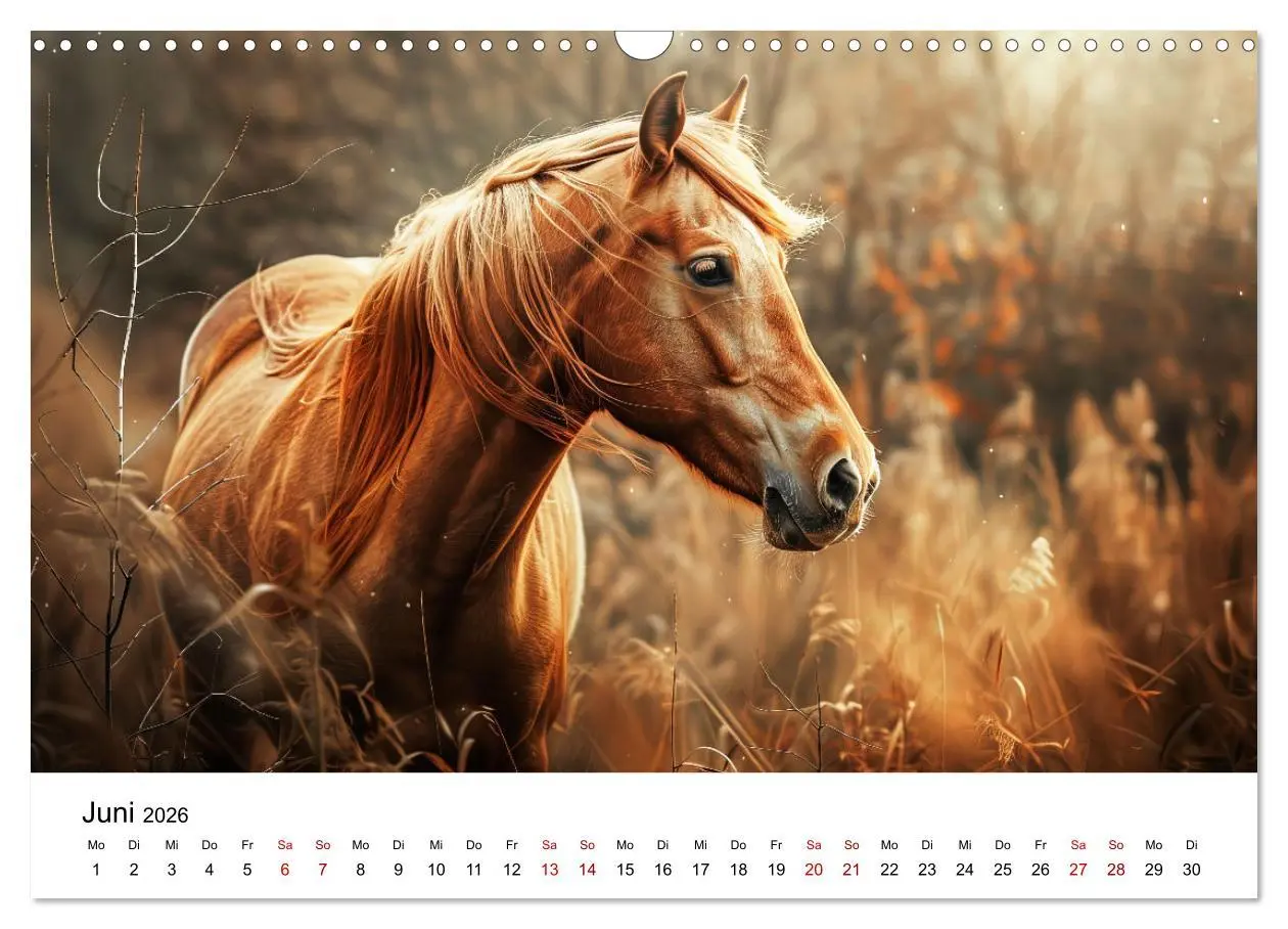 Bild: 9783457439067 | Wilde Mähnen: Ein Jahr mit Pferden (Wandkalender 2026 DIN A3 quer),...