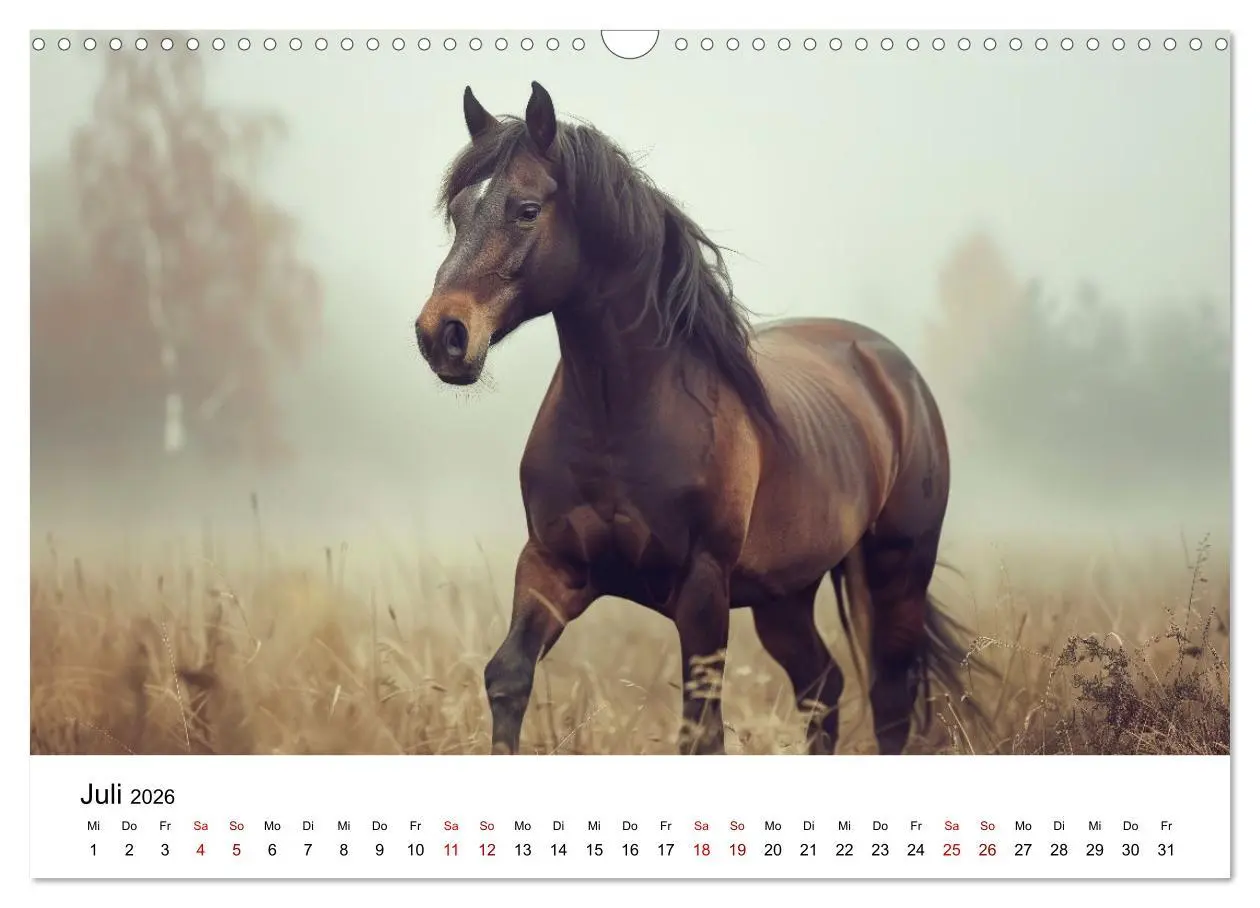 Bild: 9783457439067 | Wilde Mähnen: Ein Jahr mit Pferden (Wandkalender 2026 DIN A3 quer),...