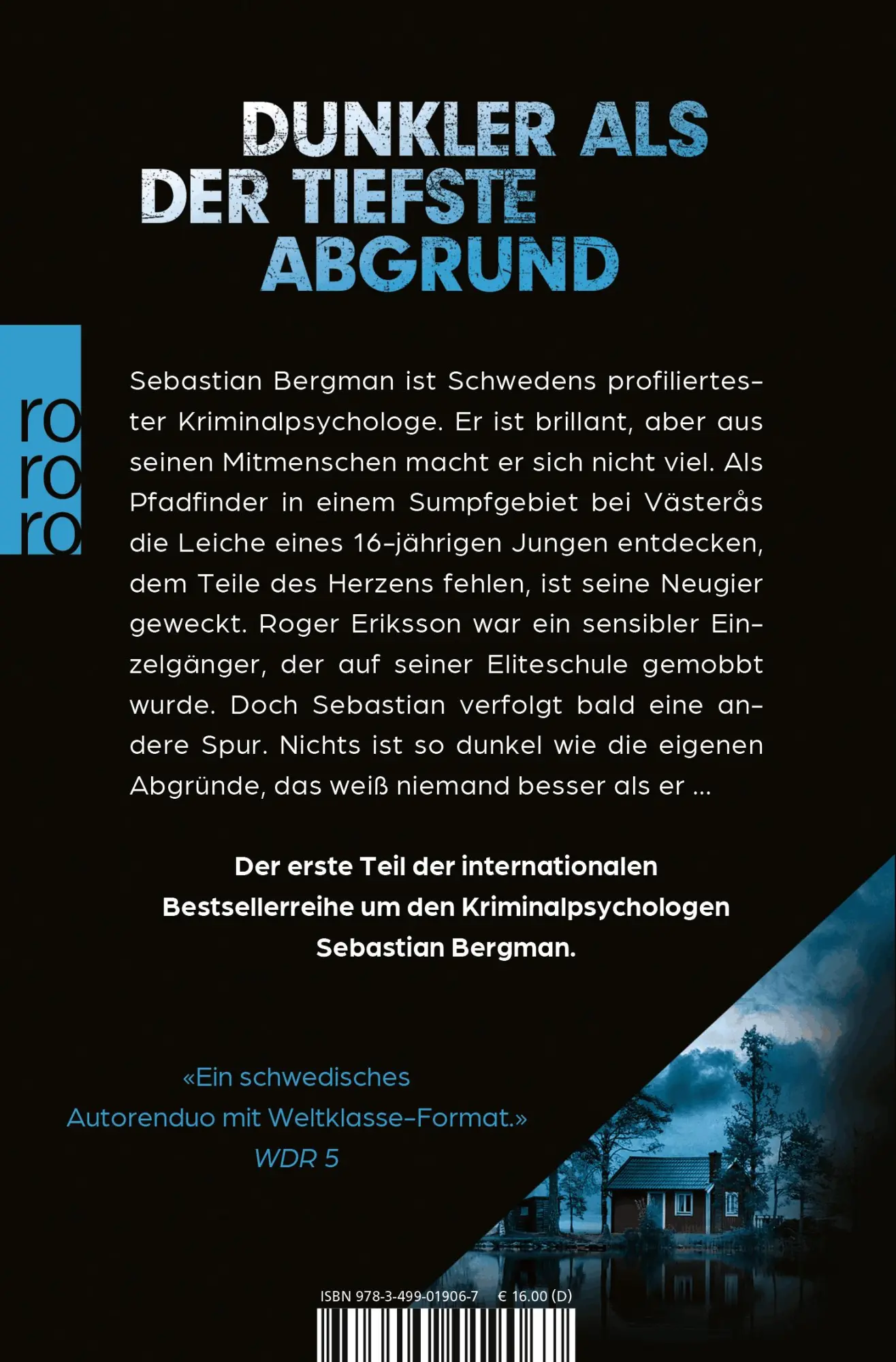 Rückseite: 9783499019067 | Der Mann, der kein Mörder war | Kriminalroman | Michael Hjorth (u. a.)