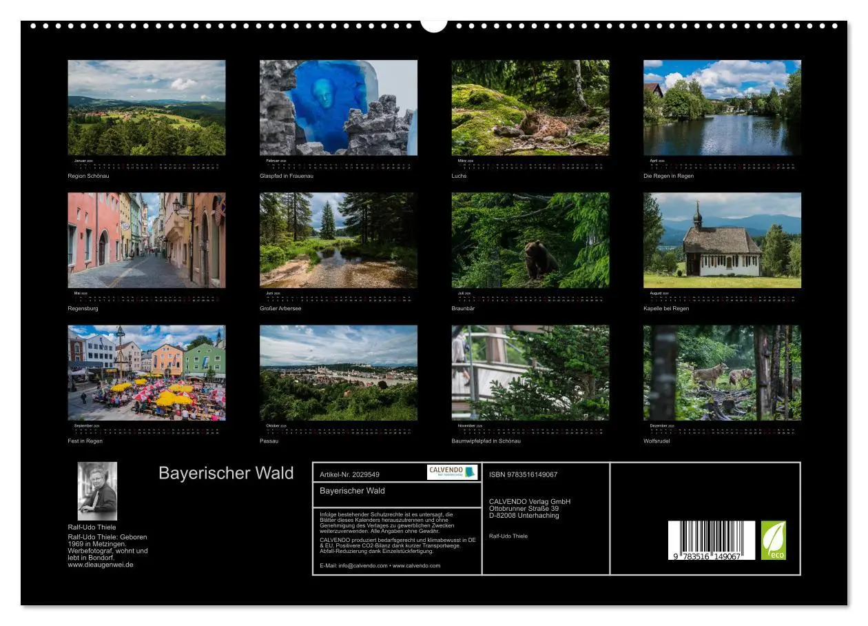 Bild: 9783516149067 | Bayerischer Wald (hochwertiger Premium Wandkalender 2026 DIN A2...
