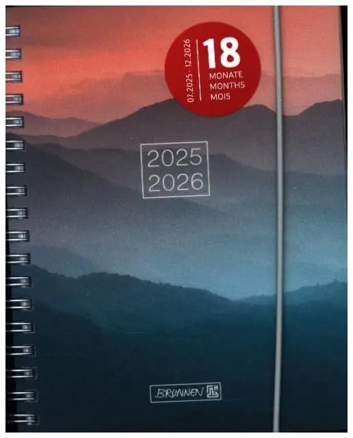 Cover: 4061947139167 | BRUNNEN Schülerkalender (2025/2026) "Misty Sunset", 2 Seiten = 1...