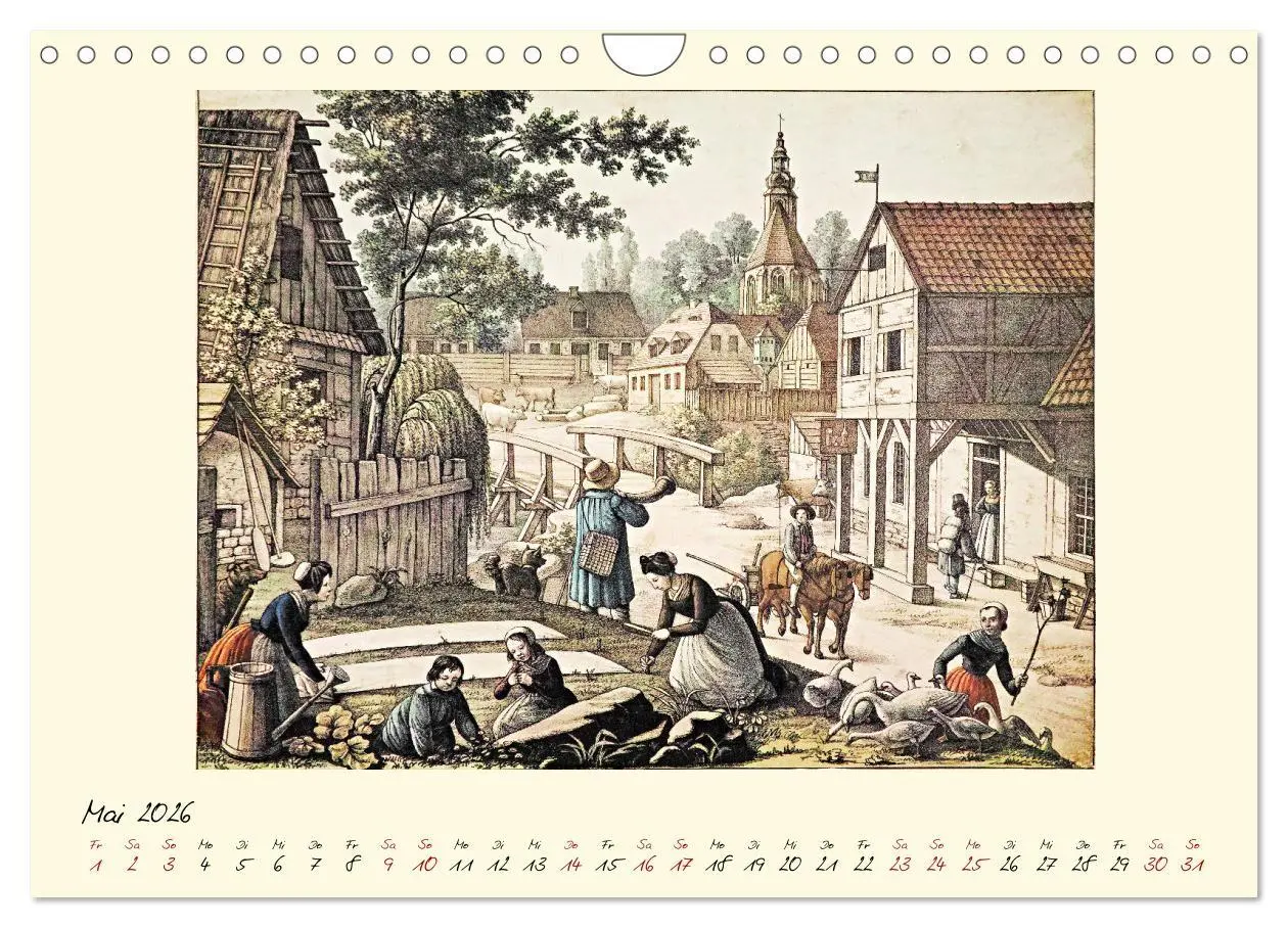 Bild: 9783457809167 | Alltagsleben der Biedermeier-Zeit (Wandkalender 2026 DIN A4 quer),...