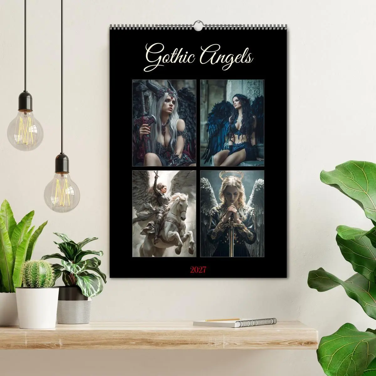 Bild: 9783516759167 | Gothic Angels (Wandkalender 2027 DIN A2 hoch), CALVENDO Monatskalender