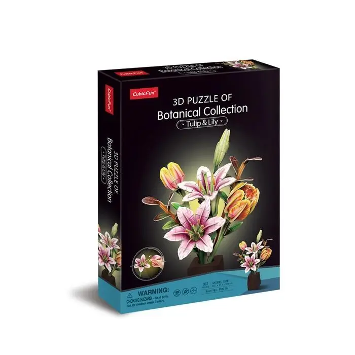 Cover: 7640409429267 | CUBICFUN - 3D Puzzle Pflanzent. Tulpe und Lilie 103 | Spiel | 660871