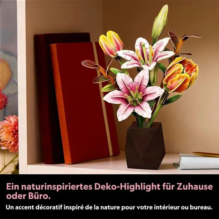Bild: 7640409429267 | CUBICFUN - 3D Puzzle Pflanzent. Tulpe und Lilie 103 | Spiel | 660871
