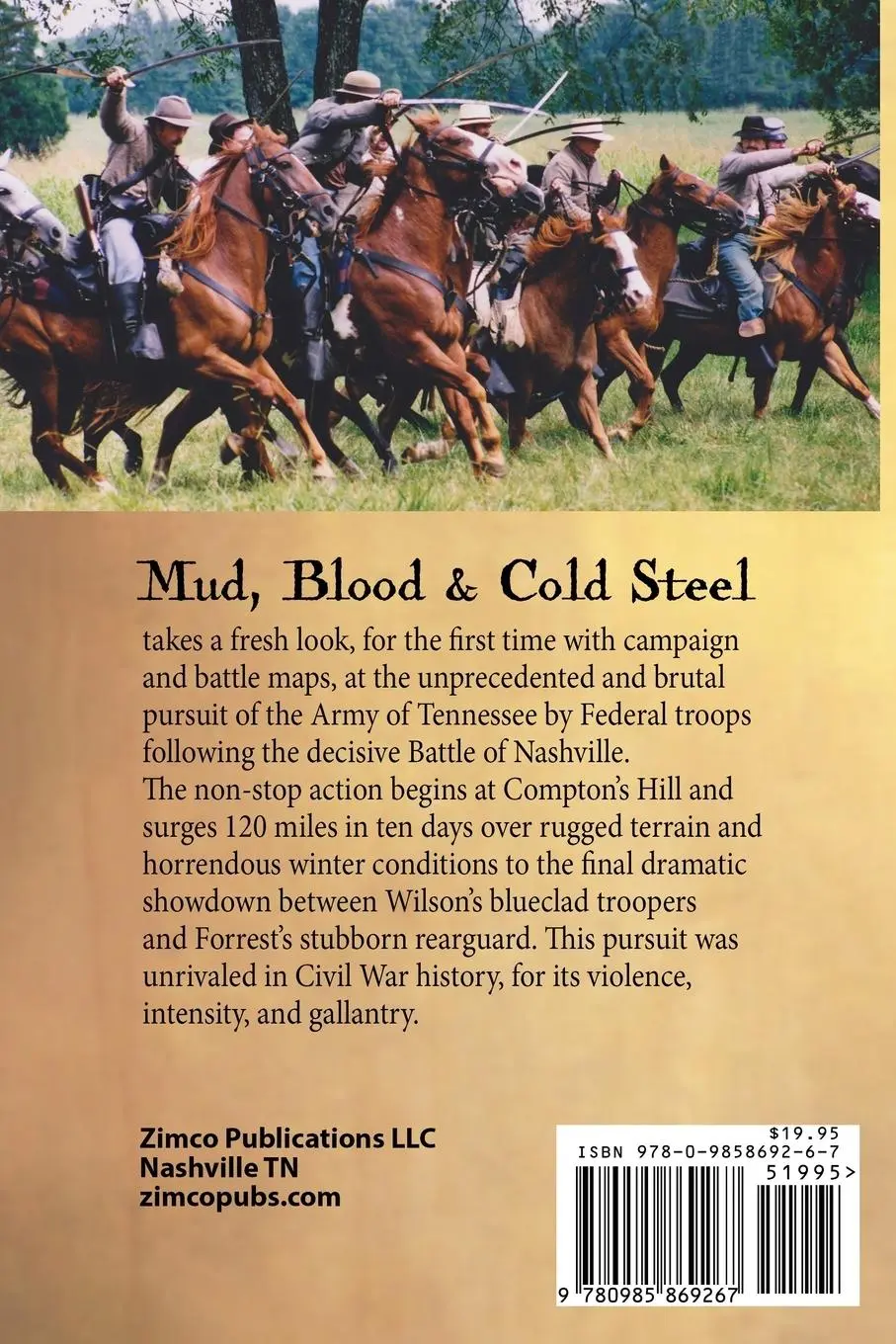 Rückseite: 9780985869267 | Mud, Blood and Cold Steel | The Retreat from Nashville, December 1864