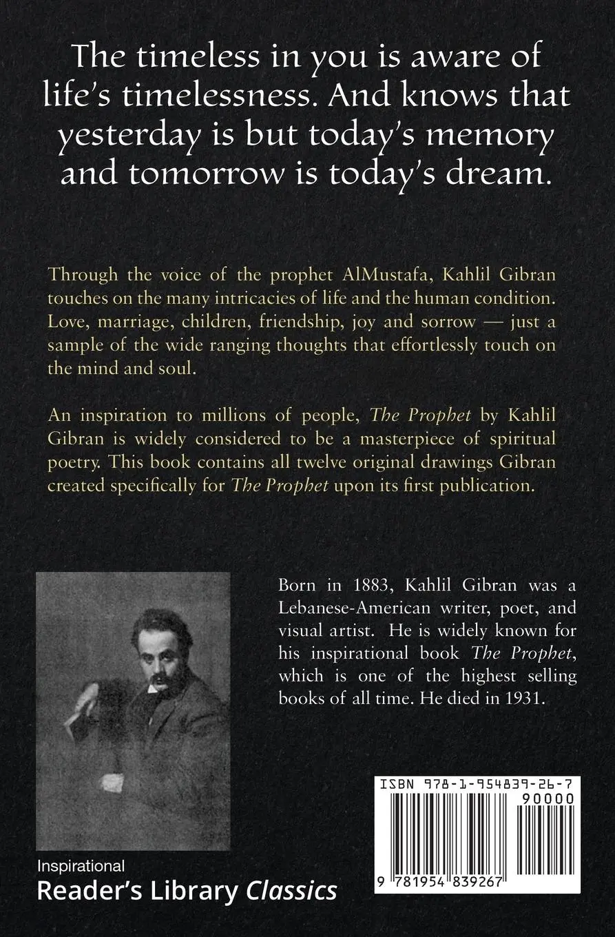 Rückseite: 9781954839267 | The Prophet (Reader's Library Classics) (Illustrated) | Kahlil Gibran