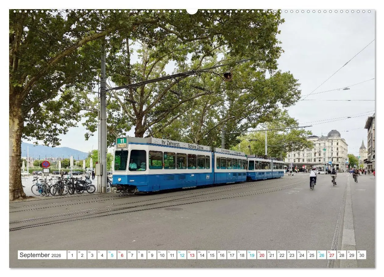 Bild: 9783457349267 | Die Zürcher Tram (hochwertiger Premium Wandkalender 2026 DIN A2...