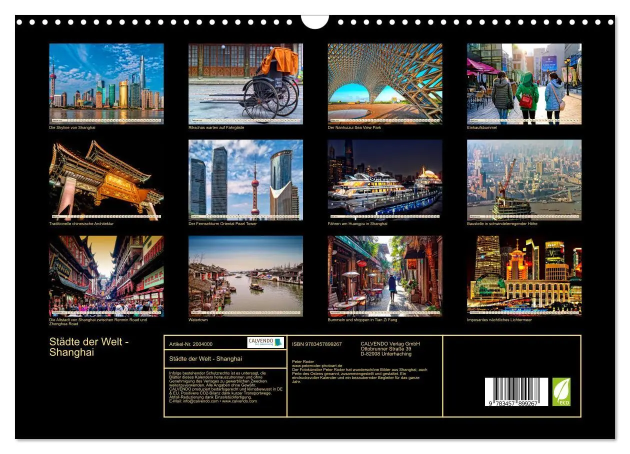 Bild: 9783457899267 | Städte der Welt - Shanghai (Wandkalender 2026 DIN A3 quer),...