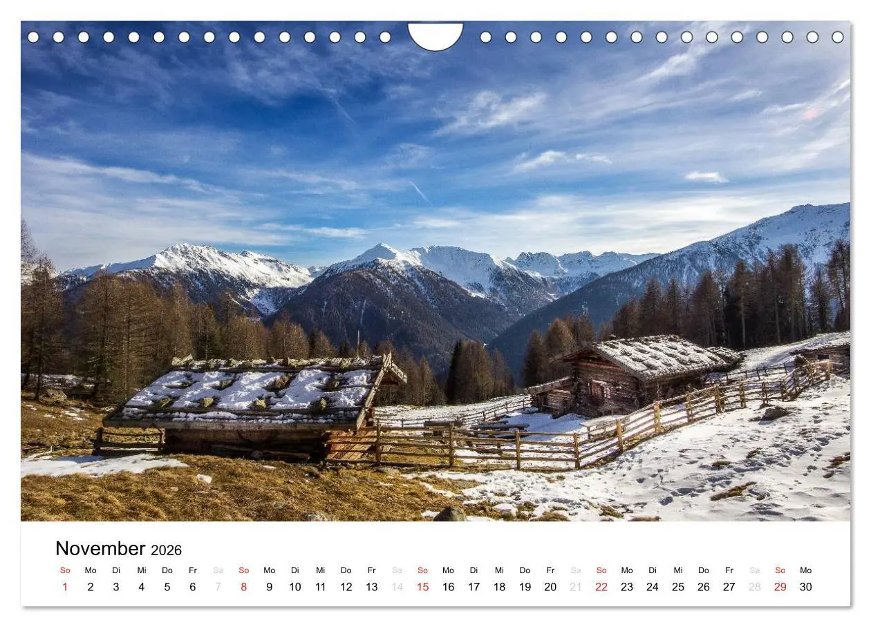 Bild: 9783457969267 | Almen im Ultental (Wandkalender 2026 DIN A4 quer), CALVENDO...