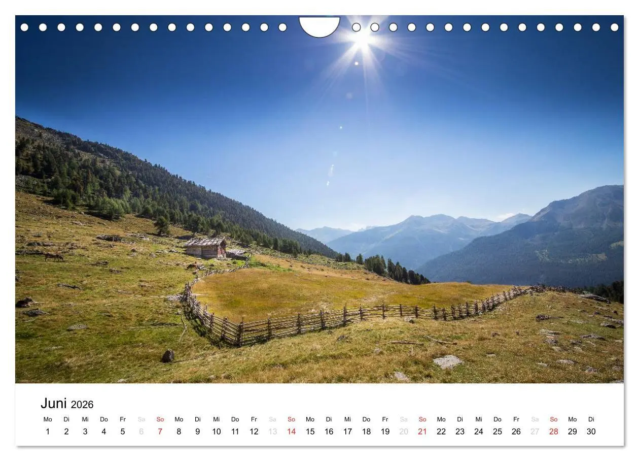 Bild: 9783457969267 | Almen im Ultental (Wandkalender 2026 DIN A4 quer), CALVENDO...