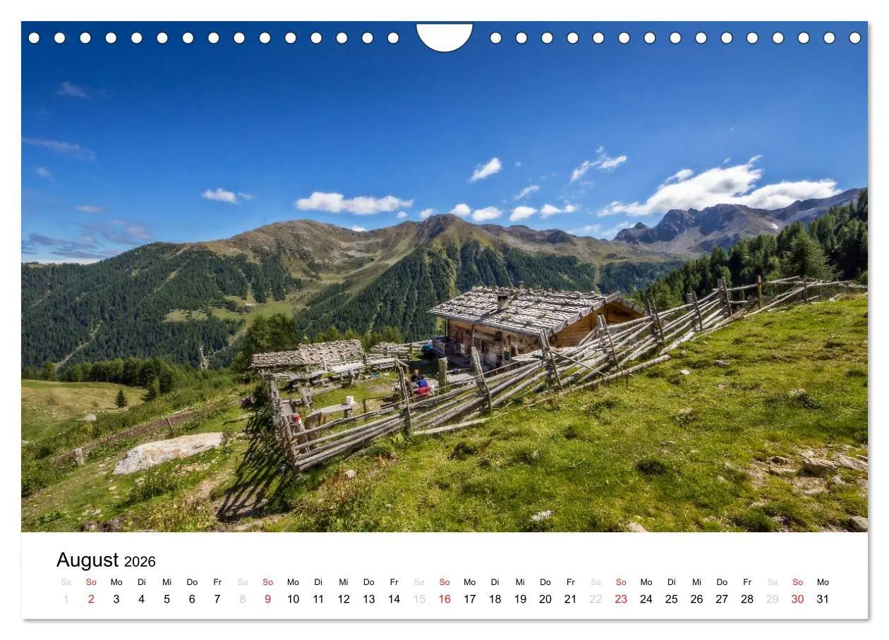 Bild: 9783457969267 | Almen im Ultental (Wandkalender 2026 DIN A4 quer), CALVENDO...