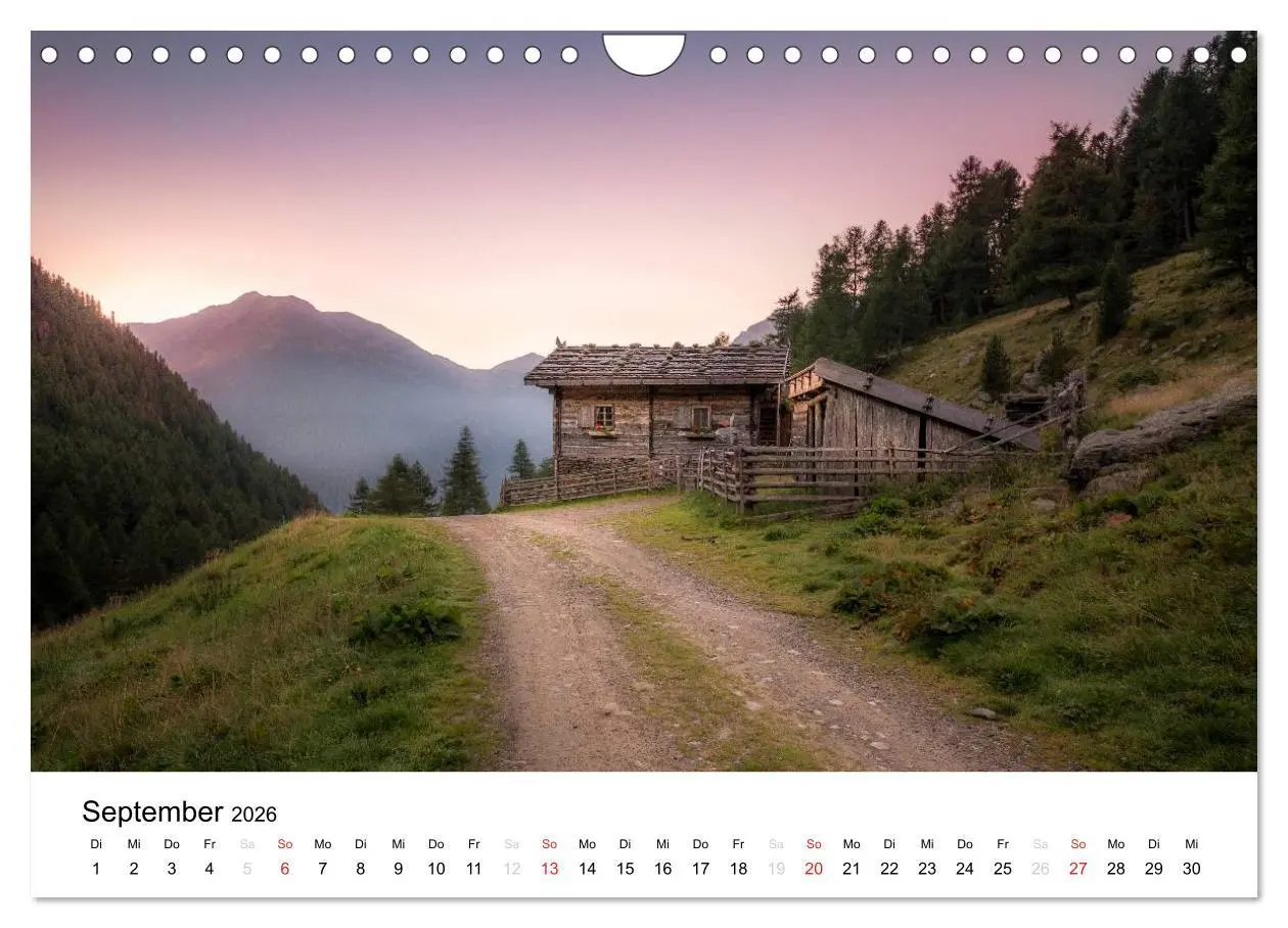 Bild: 9783457969267 | Almen im Ultental (Wandkalender 2026 DIN A4 quer), CALVENDO...