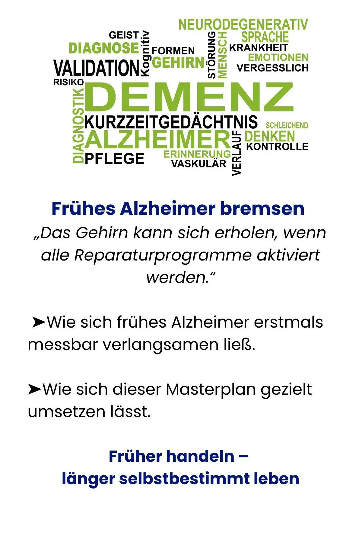 Bild: 9783948319267 | Masterplan gegen Alzheimer. Fit im Kopf - ein Leben lang. Wie Sie...