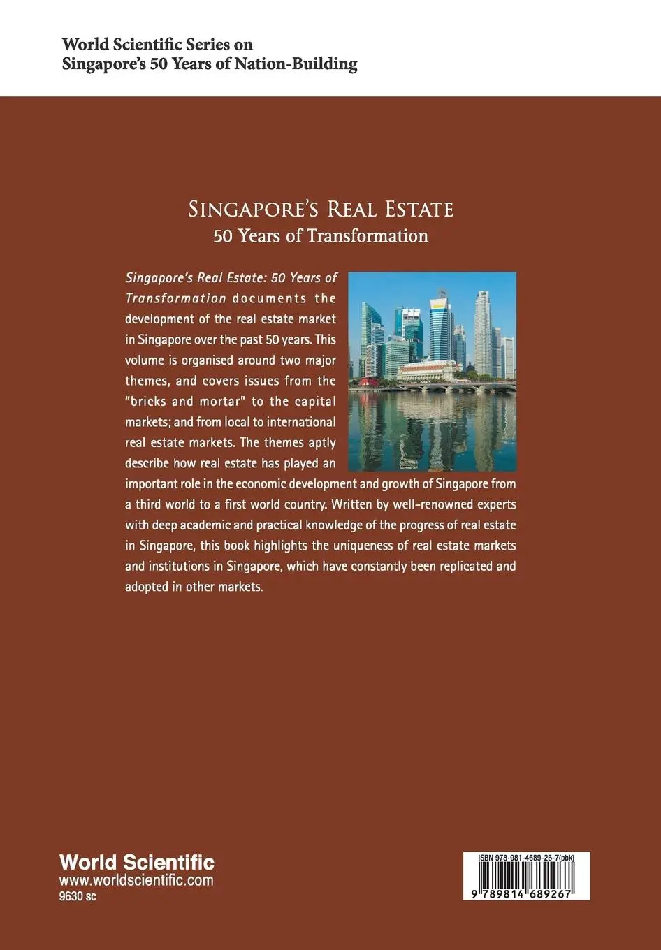 Rückseite: 9789814689267 | SINGAPORE'S REAL ESTATE | 50 YEARS OF TRANSFORMATION | Seek | Buch