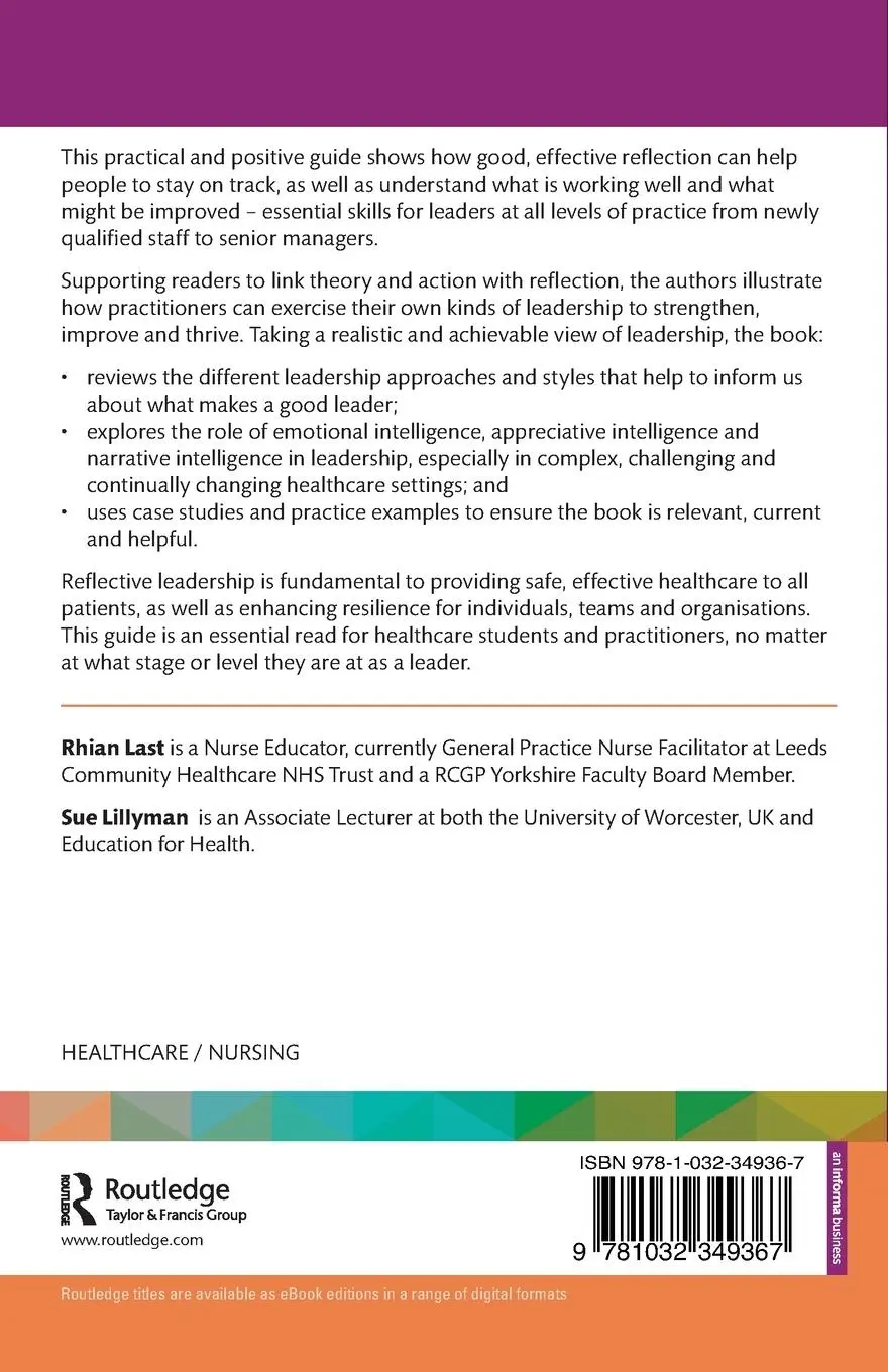 Rückseite: 9781032349367 | Reflective Leadership in Healthcare | A Practical Guide | Last (u. a.)