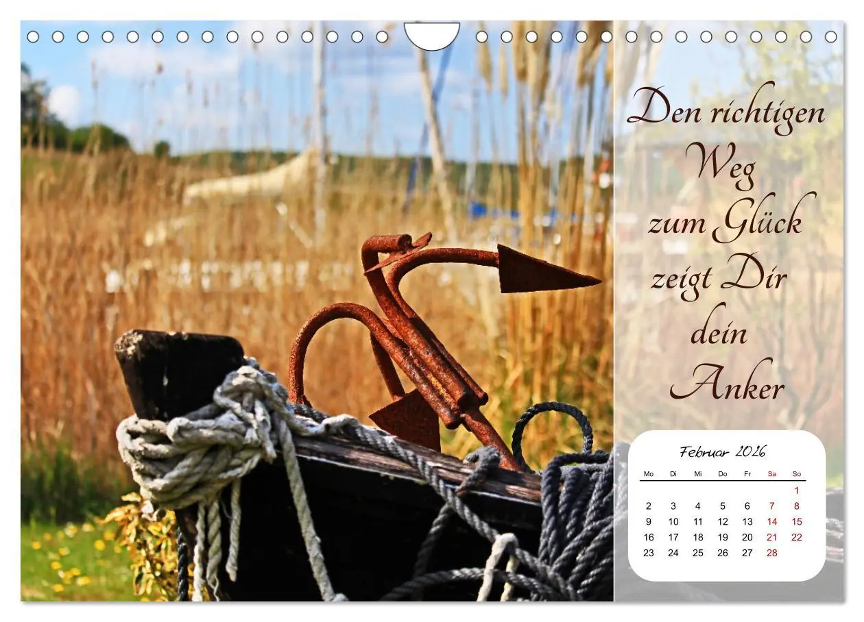 Bild: 9783457579367 | Mein Anker - Ein Jahr voller Halt (Wandkalender 2026 DIN A4 quer),...