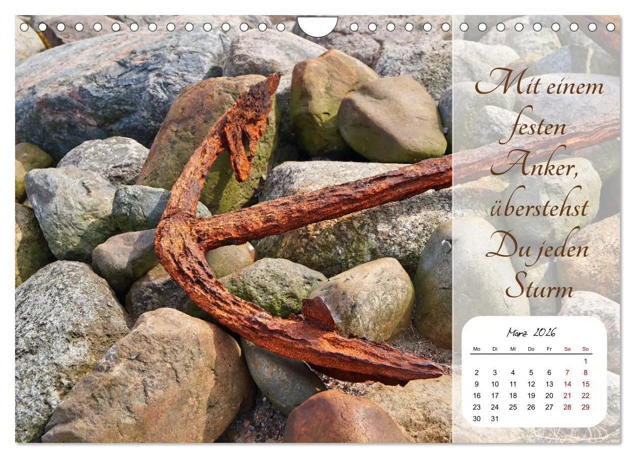 Bild: 9783457579367 | Mein Anker - Ein Jahr voller Halt (Wandkalender 2026 DIN A4 quer),...