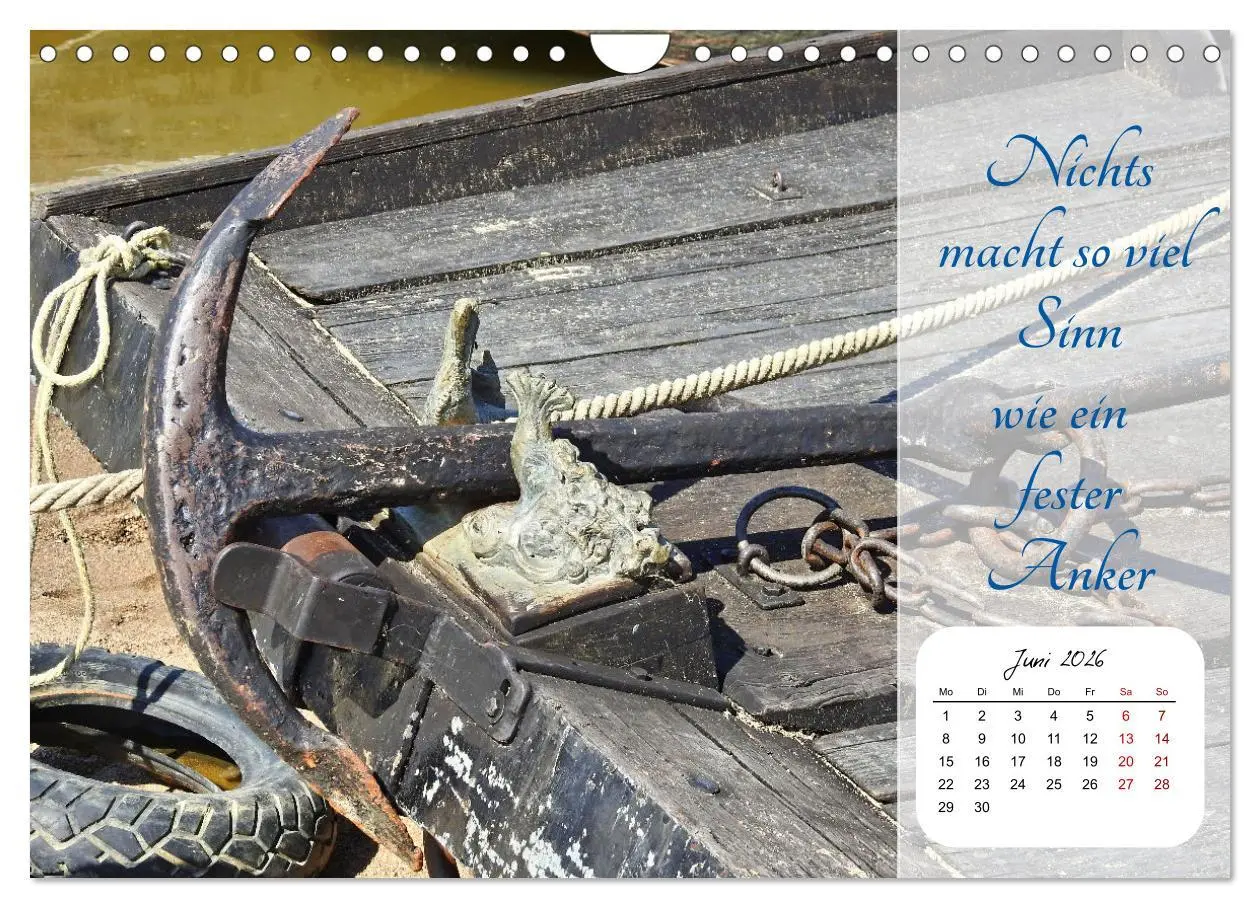 Bild: 9783457579367 | Mein Anker - Ein Jahr voller Halt (Wandkalender 2026 DIN A4 quer),...
