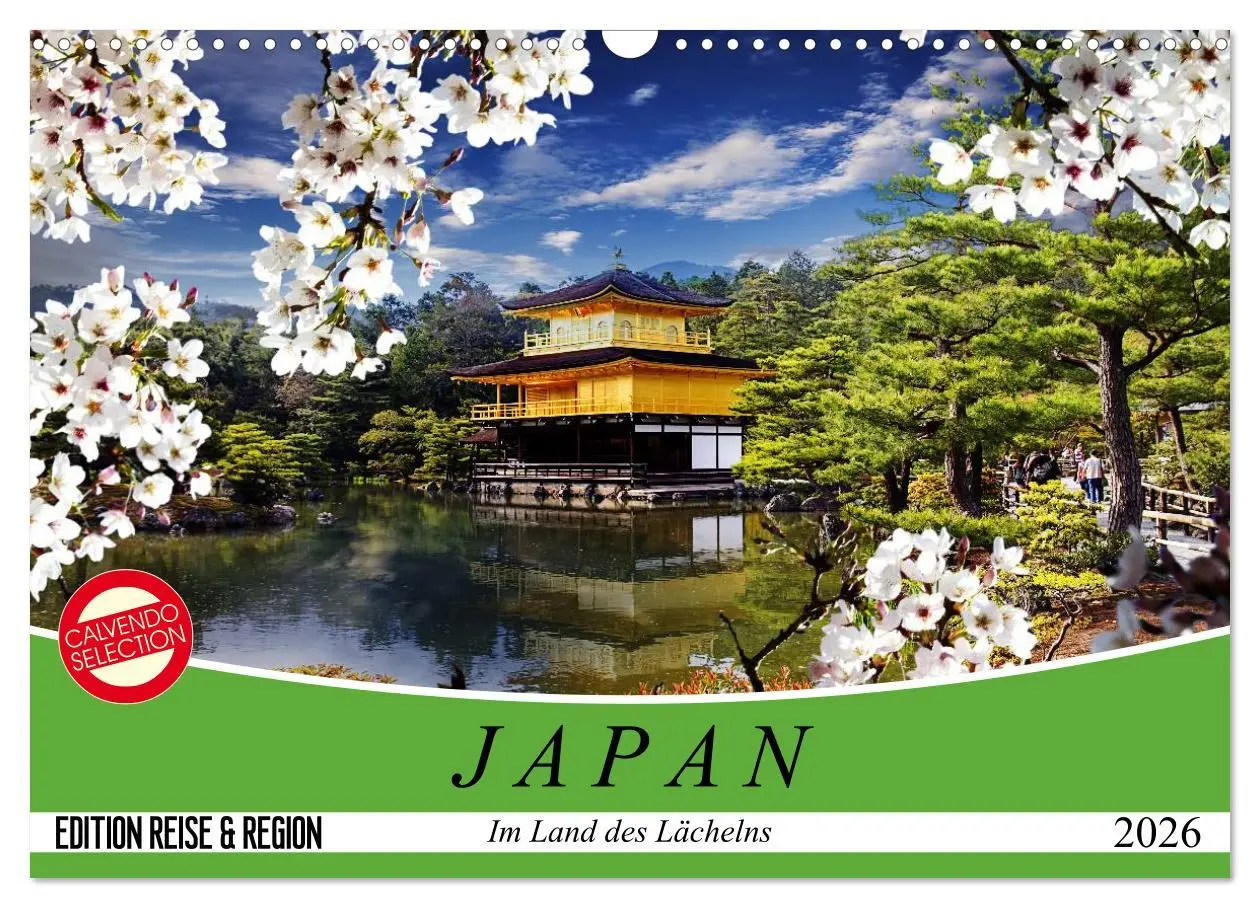 Cover: 9783457889367 | Japan. Im Land des Lächelns (Wandkalender 2026 DIN A3 quer),...