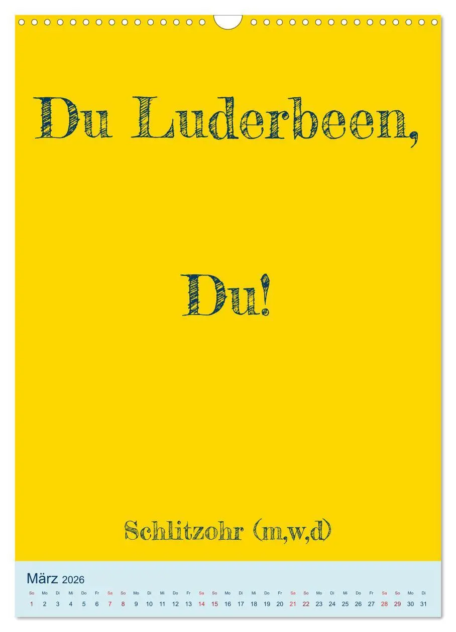 Bild: 9783516359367 | Humorvoller Mundartkalender Sachsen (Wandkalender 2026 DIN A3...