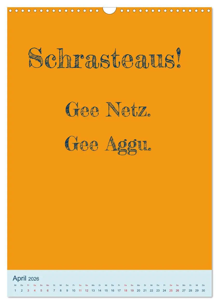 Bild: 9783516359367 | Humorvoller Mundartkalender Sachsen (Wandkalender 2026 DIN A3...