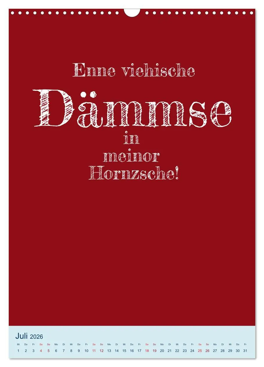 Bild: 9783516359367 | Humorvoller Mundartkalender Sachsen (Wandkalender 2026 DIN A3...