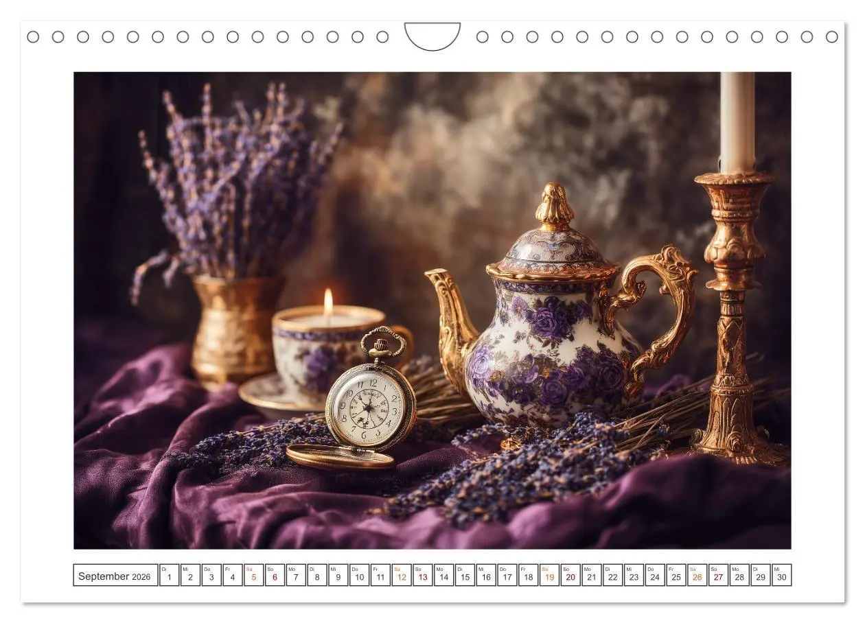 Bild: 9783516739367 | Nostalgische Teestunden (Wandkalender 2026 DIN A4 quer), CALVENDO...