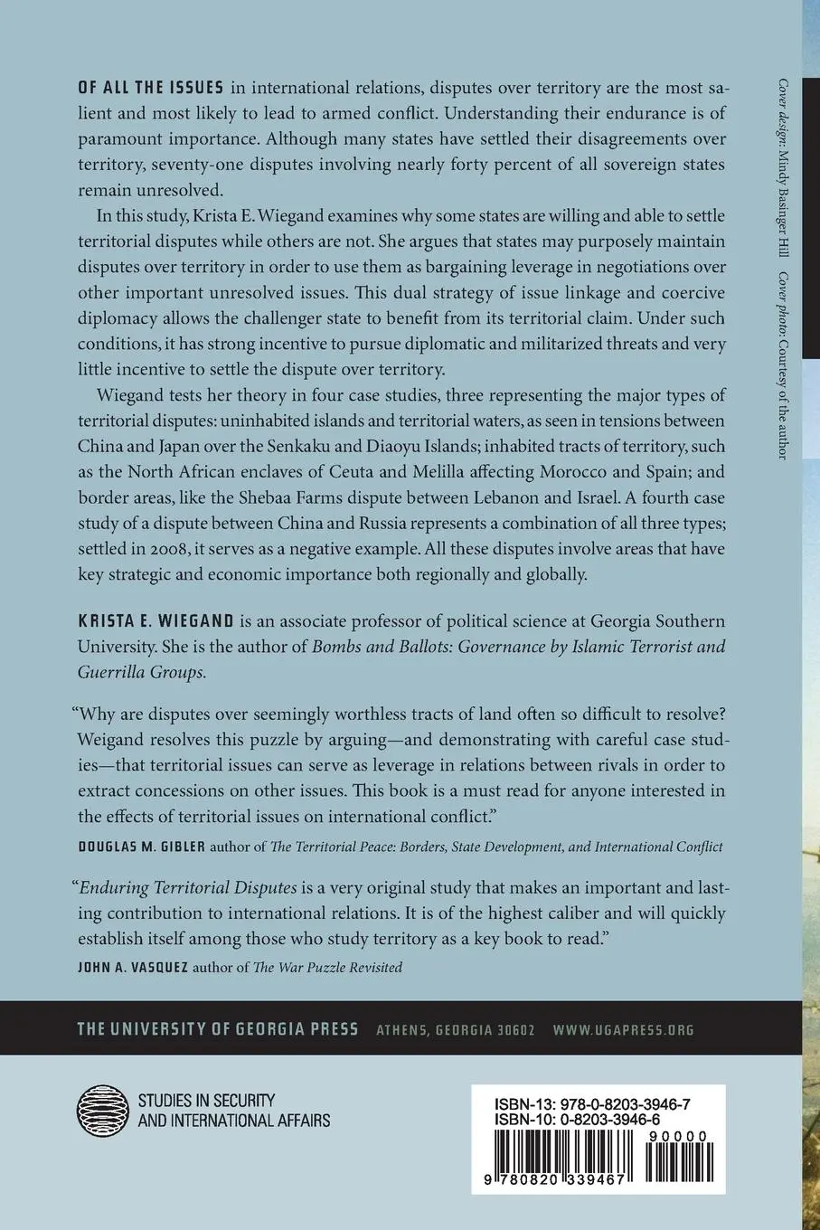 Rückseite: 9780820339467 | Enduring Territorial Disputes | Krista E Wiegand | Taschenbuch | 2011