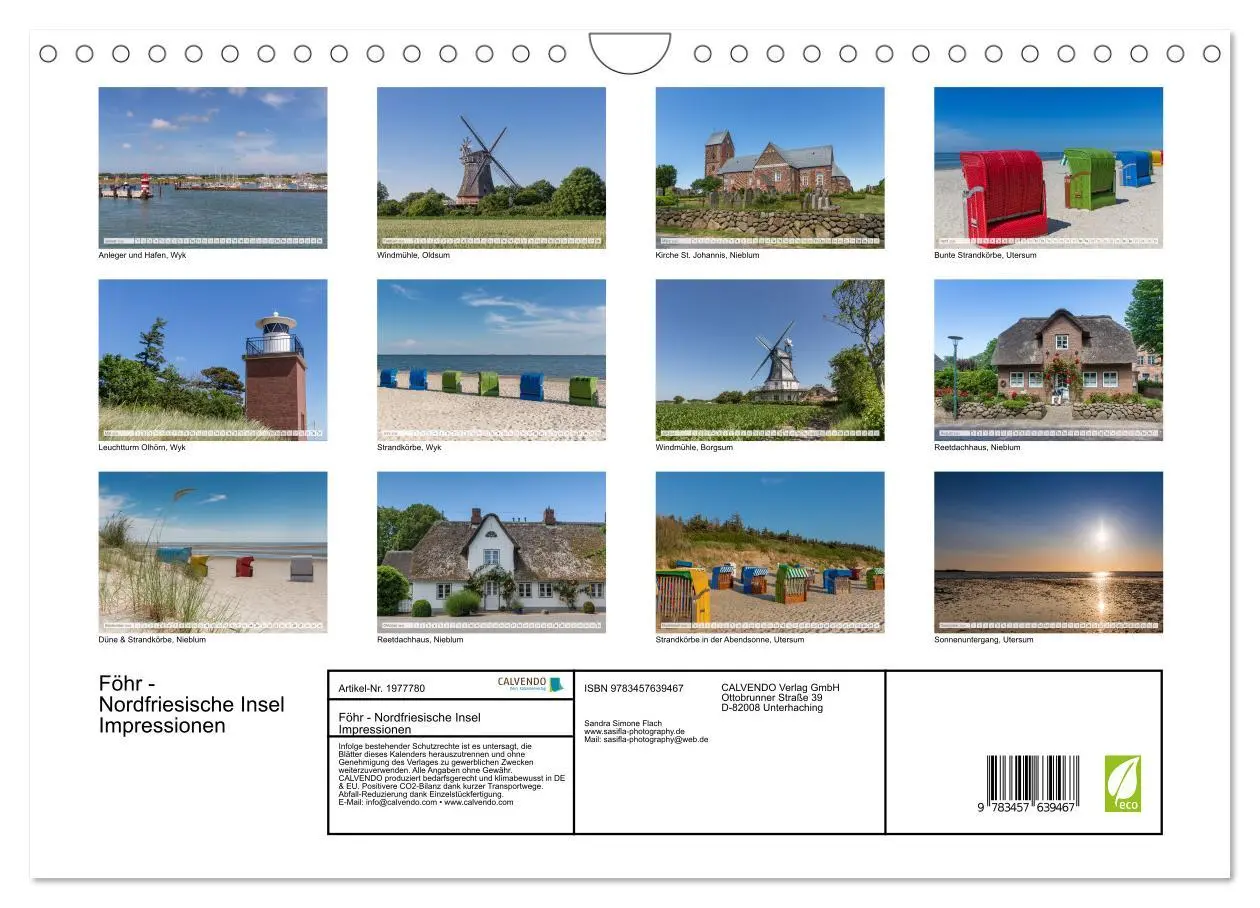Bild: 9783457639467 | Föhr - Nordfriesische Insel Impressionen (Wandkalender 2026 DIN A4...