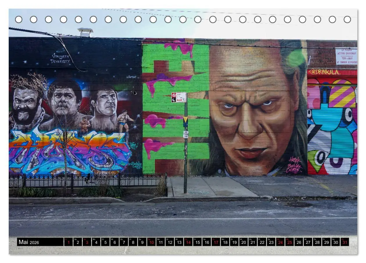 Bild: 9783457709467 | Bushwick Street Art (Tischkalender 2026 DIN A5 quer), CALVENDO...