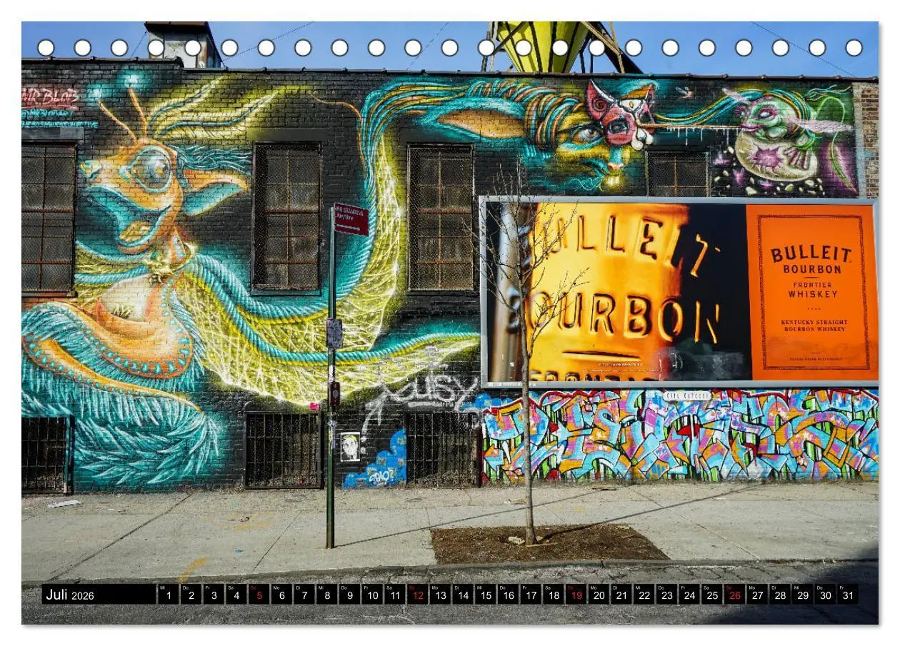 Bild: 9783457709467 | Bushwick Street Art (Tischkalender 2026 DIN A5 quer), CALVENDO...