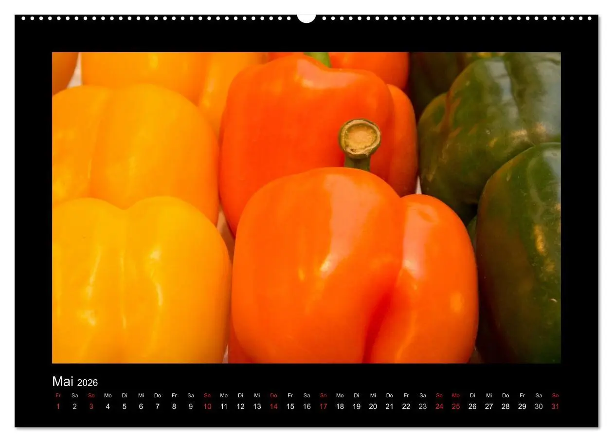 Bild: 9783516109467 | essbar - Buntes Obst und Gemüse (hochwertiger Premium Wandkalender...