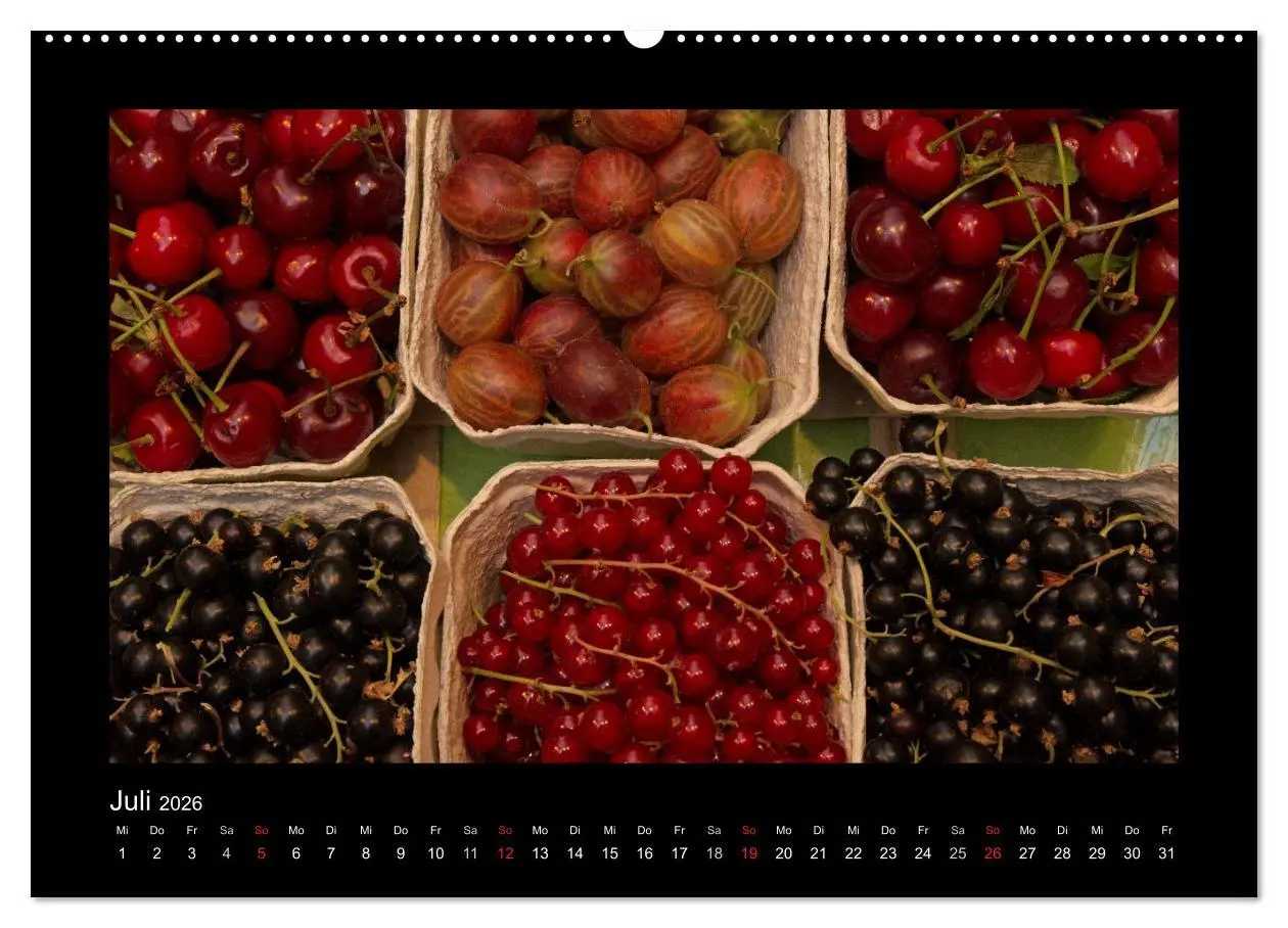 Bild: 9783516109467 | essbar - Buntes Obst und Gemüse (hochwertiger Premium Wandkalender...