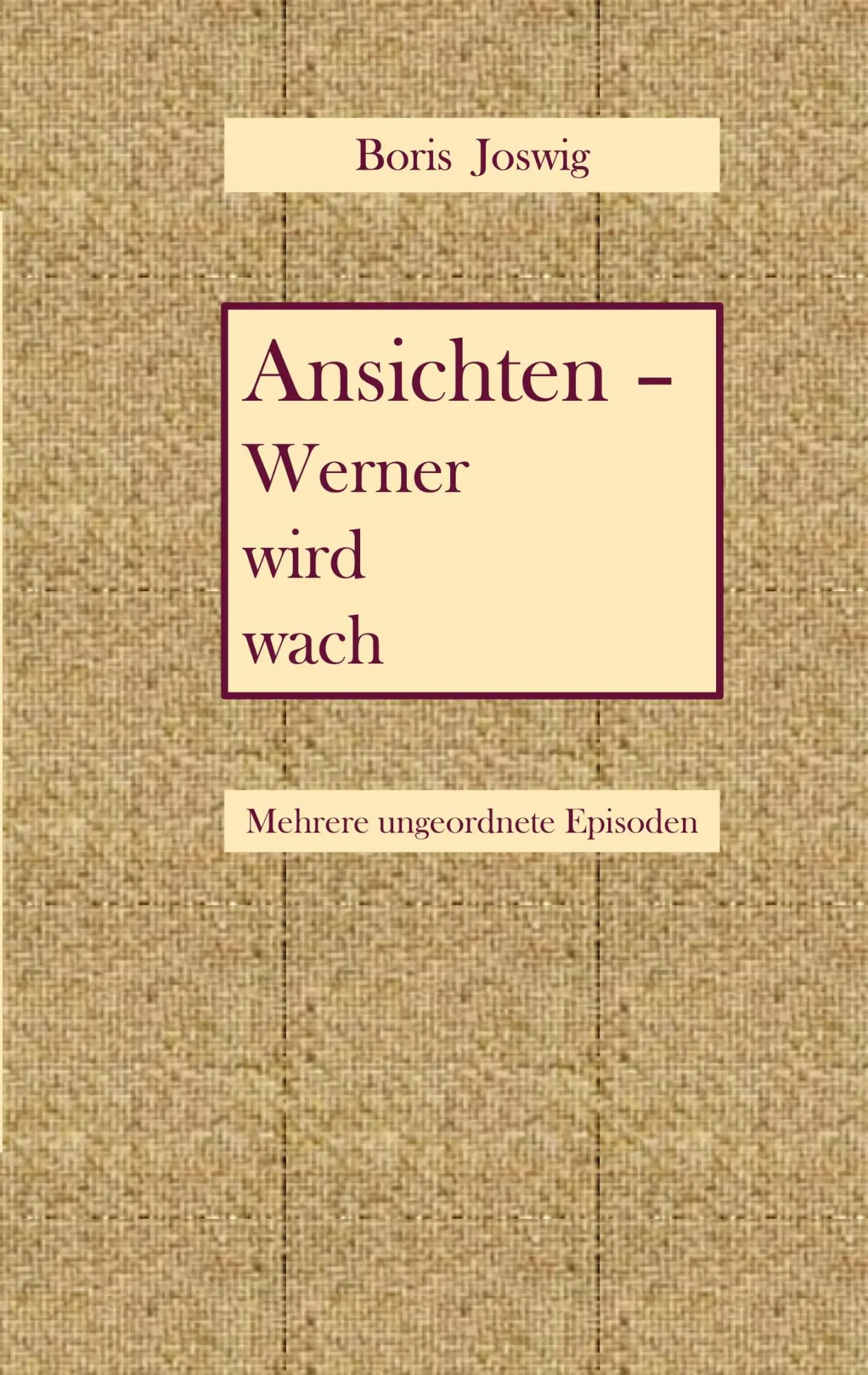 Cover: 9783695169467 | Ansichten - Werner wird wach | Boris Joswig | Taschenbuch | 126 S.